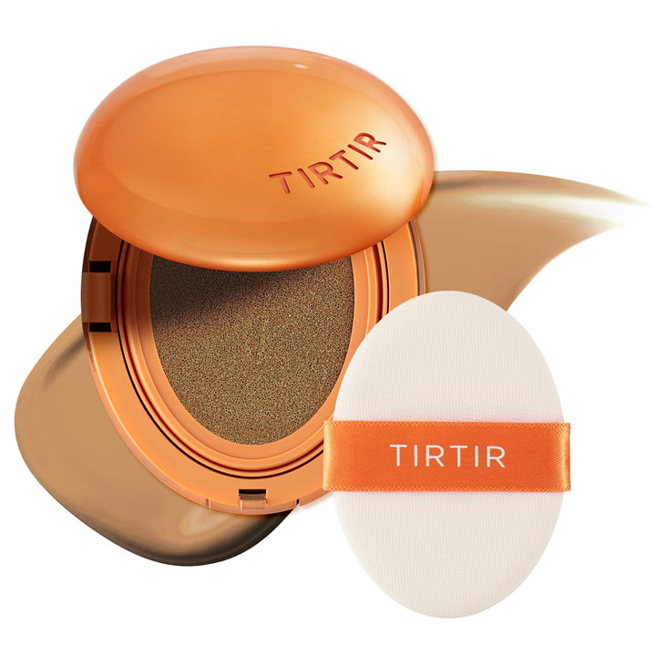Mask Fit Ai Filter Cushion Foundation | Ai-Like Semi-Matte Finish - up to 72-Hour Medium to Full Coverage Korean BB Cushion Make up Beauty, #23N Sand, 0.63 Fl Oz