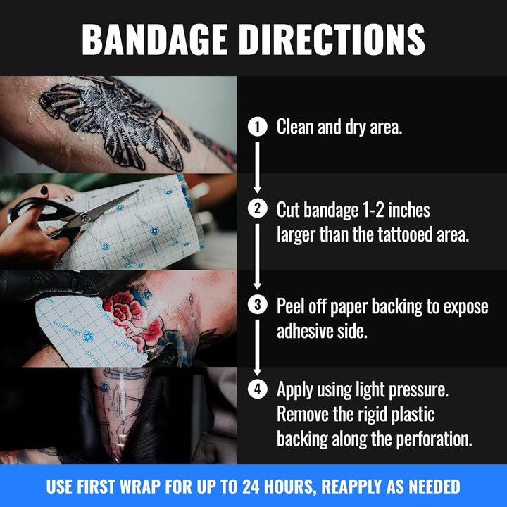 Original Tattoo Aftercare Bandage (Personal Roll, 10.2 in X 2 Yd)