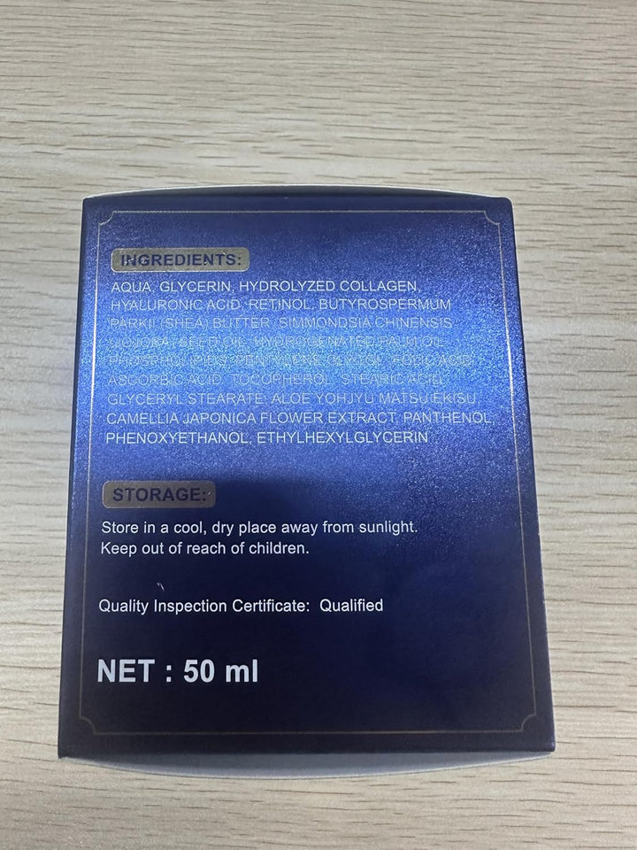 Retinol Cream for Face, Collagen Neck Creams for Tightening and Firming, anti Aging Day & Night Facial Moisturizer for Women & Men, Instant Face Lift Wrinkle Cream 1.7 Fl. Oz.