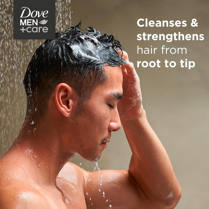 Dove Men+Care 2-In-1 Shampoo + Conditioner Thick + Strong for Fortifying Hair from Root to Tip, with Calcium, 31 Oz