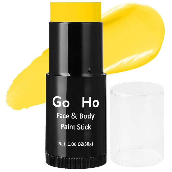 Cream-Blendable Orange Face Paint Stick (1.06 Oz),Full Orange Body Paint for Adults Children Halloween Cosplay SFX Makeup,Waterproof Orange Eye Black Stick