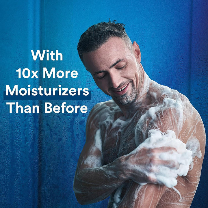 Men Moisturizing Body, Face and Hair Wash, 3-In-1 for Hydrated Skin and Hair, Citrus & Musk Scent, No Parabens, No Phtahaltes, 18 Oz Pack of 6