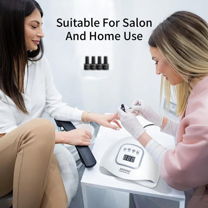 U V LED Nail Lamp, Nail Dryer for Gel Polish, Led Light with Automatic Sensor & 4 Timers