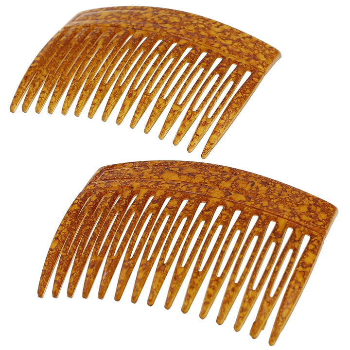 Paris CP2942 French Hair Side Comb, Small Tortoise Shell, French Twist Hair Combs Decorative, Strong Hold Hair Clips for Women Bun Chignon Up-Do Styling Girls Hair Accessories, Made in France