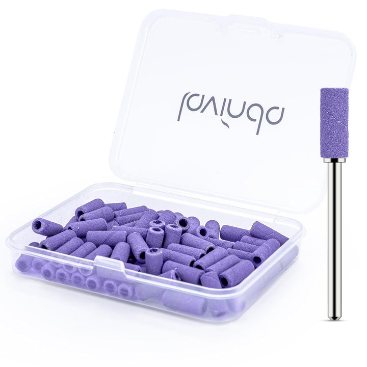 Small Sanding Bands Nail Drill Bit, 80 Piece Extra Fine Sanding Bands for Nail Drill with 3.1Mm Mandrel Bit for Acrylic Nails Gel Removing Shaping Polishing Nail Salon Use (240 Grit, Pink)