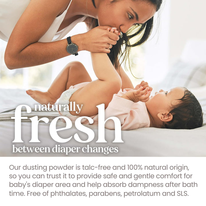 Stocking Stuffers, Baby Dusting Powder, 100% Natural Origin, Talc-Free, Pediatrician Tested, 7.5 Ounces, Pack May Very