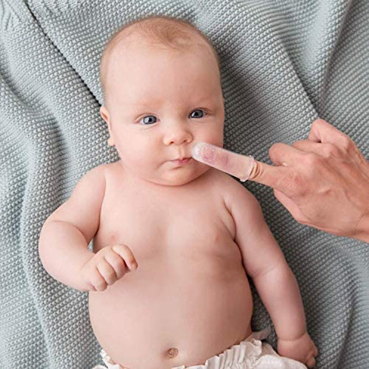 Baby Toothbrush & Toddler Toothbrush Set (0-2 Years) - Bpa-Free & Safety-Tested, 2023 Award Winner, Food-Grade Silicone (Teal)