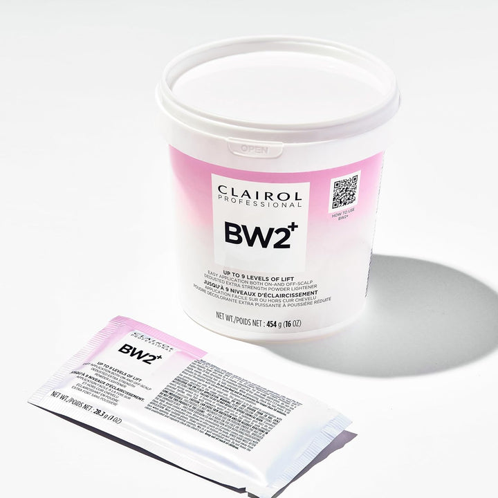 BW2+ Extra Strength Powder Lightener, up to 9 Levels of Lift for Hair Highlights & Lightening