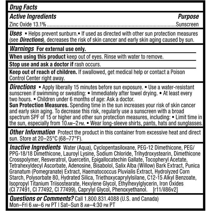 RESIST Super-Light Daily Wrinkle Defense Mineral Sunscreen, SPF 30 Face Sunscreen for Oily Skin, Matte Tinted Face Moisturizer, UVA/UVB Protection, Fragrance-Free