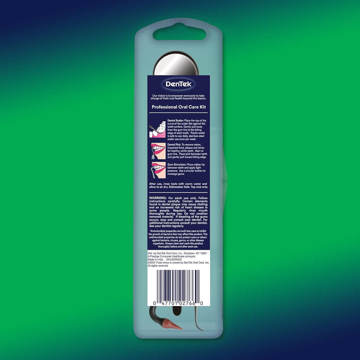 Professional Oral Care Kit, Complete Set of Dental Tools Including Mirror, Dental Pick, Scaler & Stimulator