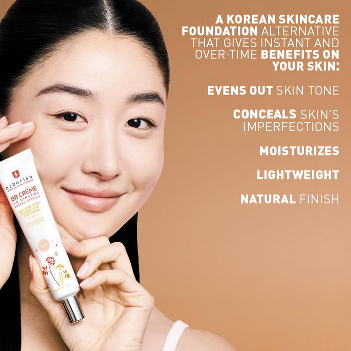 BB Cream Matte Beauty Balm SPF 20, Tone-Evening Korean Skincare Makeup Hybrid, Moisturizes & Conceals, Buildable Coverage, Natural Finish