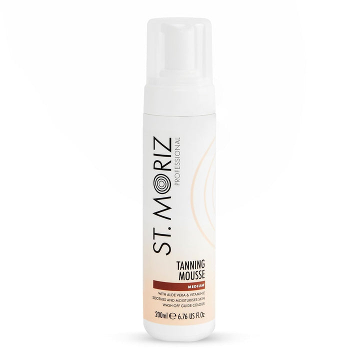 St Moriz Professional Dark Self Tanner Mousse - Sunless Instant Self Tanning Foam for a Deep, Natural Looking Fake Tan - with Aloe Vera & Vitamin E (6.76 Fl Oz)