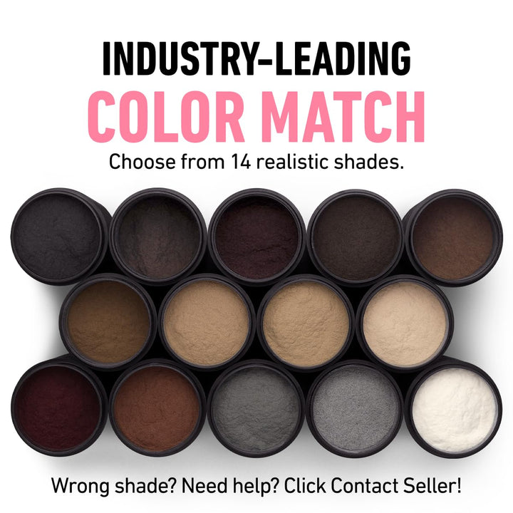 Hair Fibers (28G) - Fill in Thinning and Fine Hair for an Instantly Fuller, Thicker Look - 14 Shades for Women & Men - Dark Brown