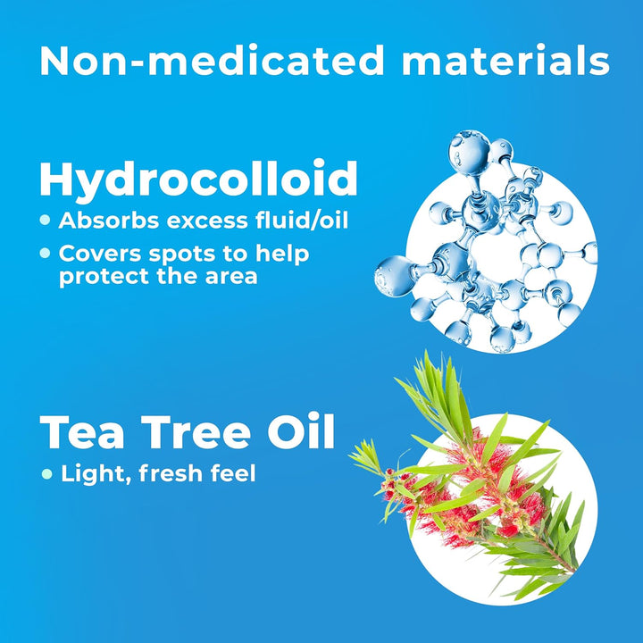 Pimple Patches for Face (120 Patches), Hydrocolloid Acne Patches with Tea Tree Oil, Pimple Patch Pimple Stickers - Hydrocolloid Patch Acne Dots - Acne Pimple Patches for Face - Zit Patches