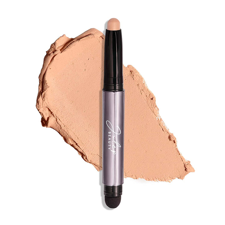 Eyeshadow 101 Cream-To-Powder Waterproof Shadow Stick – Champagne Shimmer – Long-Lasting, Crease-Proof, Medium Golden-Beige Shimmer Cream Eyeshadow with Built-In Smudger