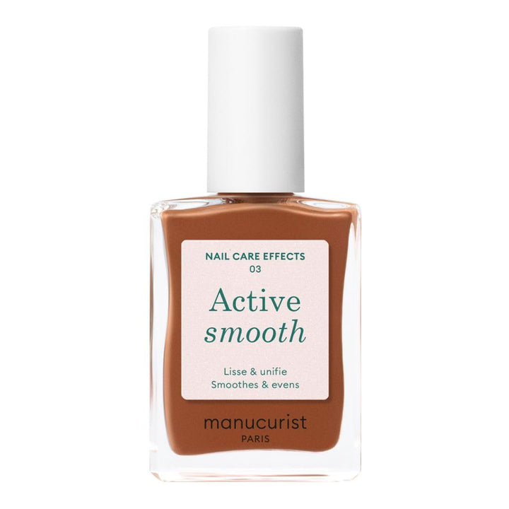 Active Smooth 00 Nail Concealer Polish & Care - 2 in 1 Nude Nail Polish : Nail Strengthener and Growth - No Lamp - Ridge Filler for Nails - Natural Rosé Nail Polish