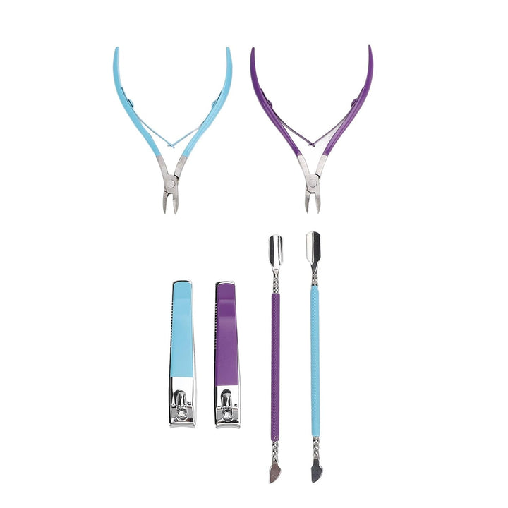 Cuticle Trimmer Cuticle Remover with 3Pcs Nail Tool Set for Manicure Pedicure, Precision Stainless Steel Kit for Fingernails Toenails, Ideal for Home or Salon Use