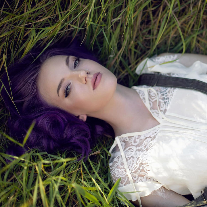 Vegan and Cruelty-Free Semi-Permanent Hair Color Dye (8 Fl Oz, PURPLE AF)