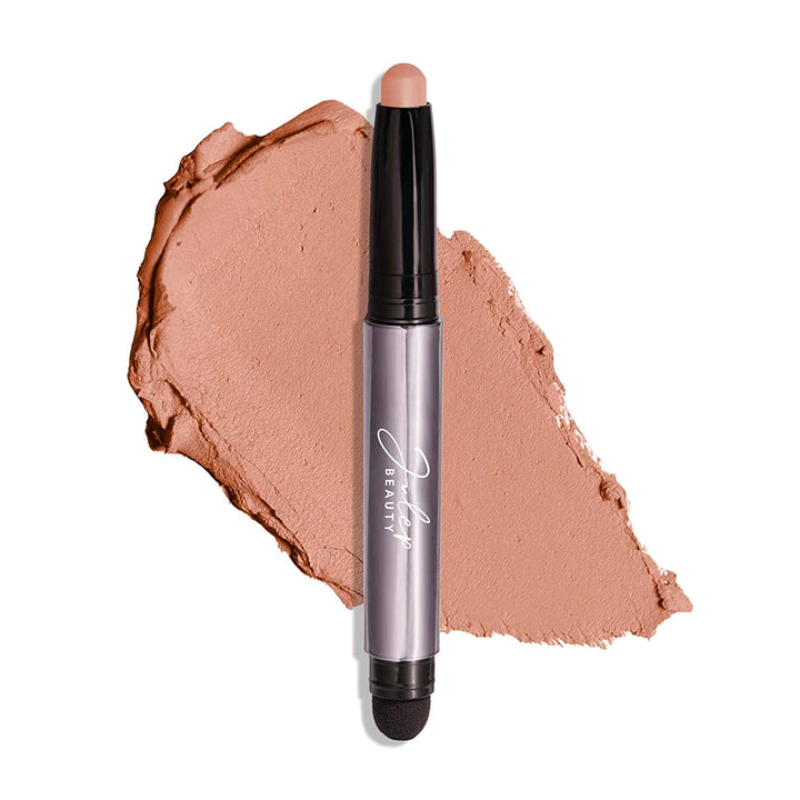 Eyeshadow 101 Cream-To-Powder Waterproof Shadow Stick – Champagne Shimmer – Long-Lasting, Crease-Proof, Medium Golden-Beige Shimmer Cream Eyeshadow with Built-In Smudger
