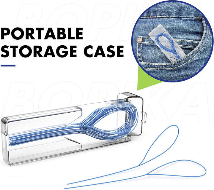 Floss Threaders Dental Floss for Braces, Bridges, and Implants 280 Count (Pack of 4)