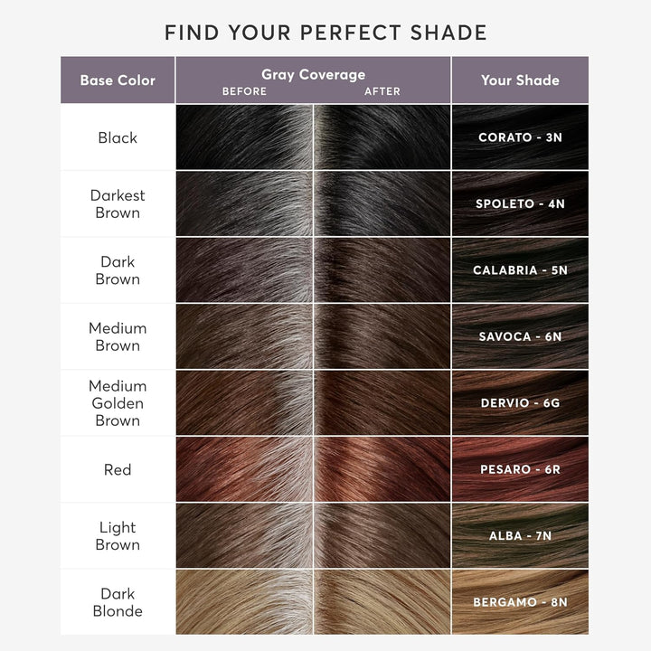 Root Perfection Permanent Root Touch Up, Dark Brown 5N Calabria, 10 Minutes for 100% Gray Root Coverage, Ammonia-Free Hair Dye, Two Applications