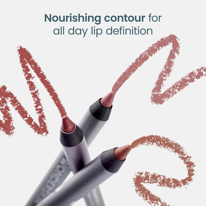 Lipliner Pencil - 360 Contour Lipliner, Long Lasting, Sharpenable, Waterproof and Transfer-Proof Brown Lip Liner Pencil (Saddle)