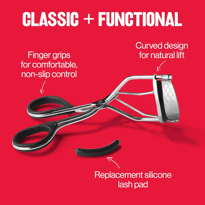 Natural Curl Lash Curler, Gives a Natural Eyelash Lift, with Finger Grips for a Non Slip Grip, Easy to Use, 1 Count