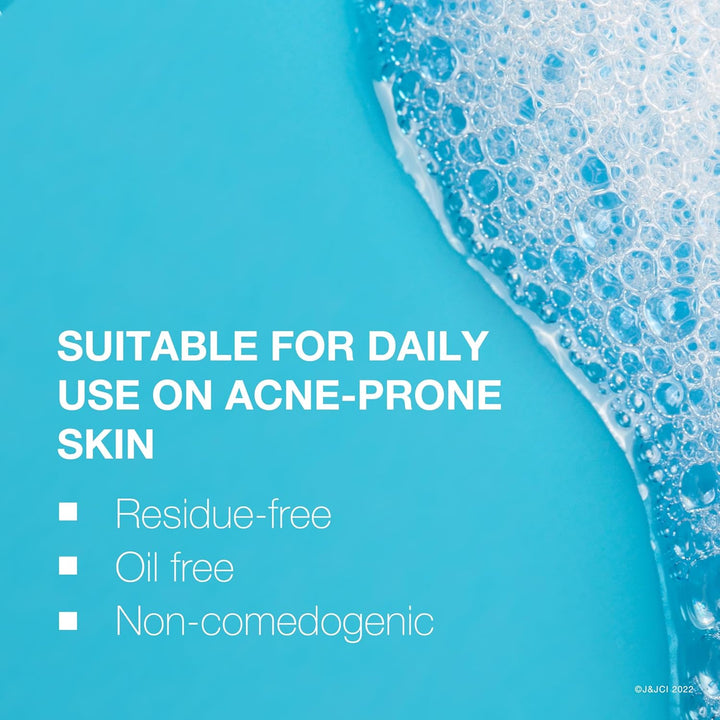 Oil-Free Acne Face Wash, Breakout Prone Skin Facial Cleanser with 2% Salicylic Acid Acne Treatment for Face, 9.1 Fl. Oz