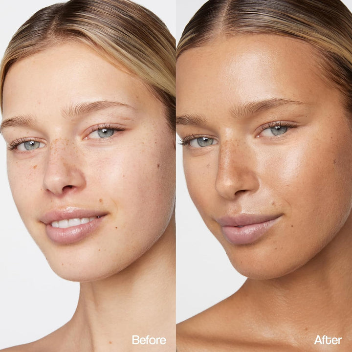 Self-Tan Drops- Medium, Bronzing Serum, Customizable Face & Body Self Tanner for Moisturizer, Gradual Tanning Drops for Natural Glow, Streak-Free Vegan Formula, 1.01 Fl Oz