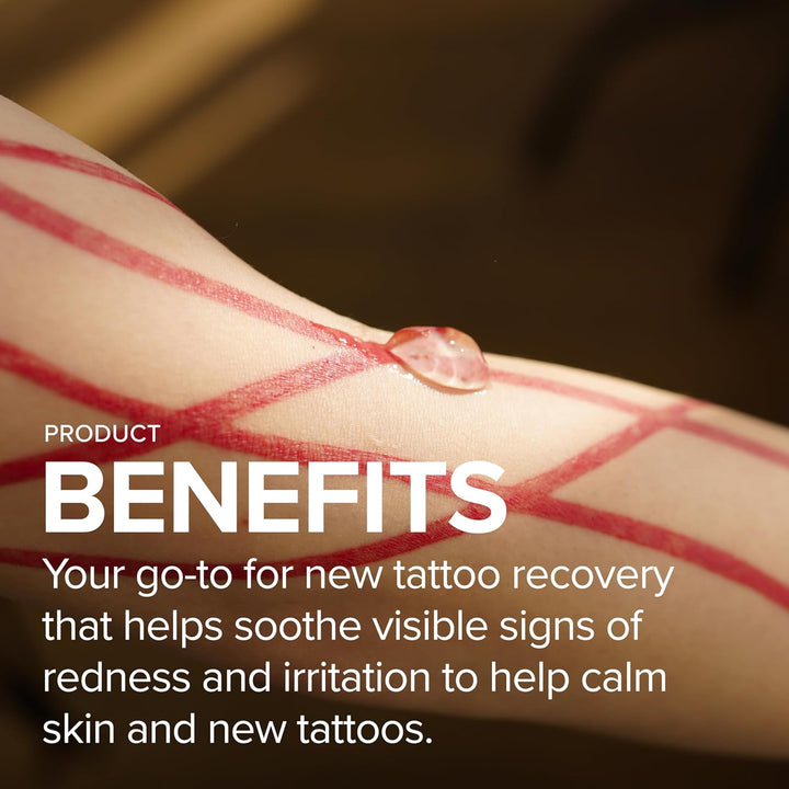 Tattoo Aftercare Soothing Gel & Moisturizer as Seen on Shark Tank - Premium Tattoo Supplies for New Tattoo Care, Anti-Itch - Tattoo Care Gel Made with Clean Ingredients