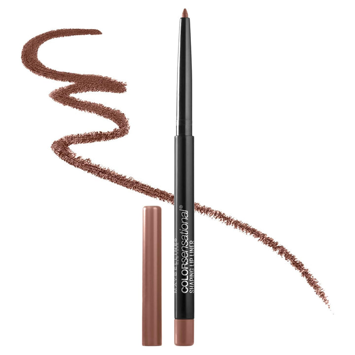 Color Sensational Shaping Lip Liner with Self-Sharpening Tip, Gone Griege, Nude, 1 Count