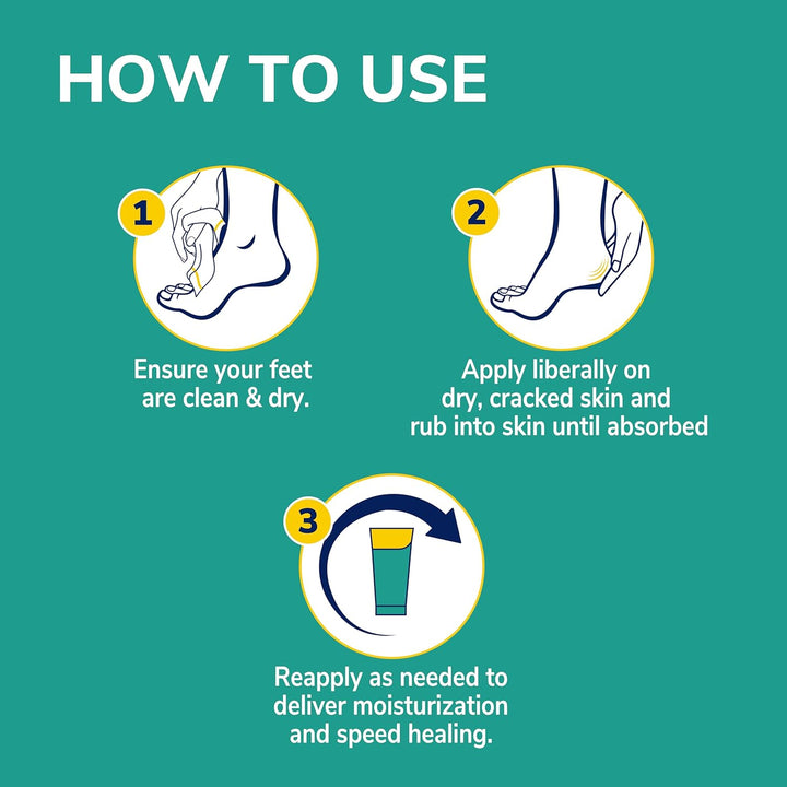 Dry, Flaky Skin Remover Ultra Exfoliating Foot Lotion Cream, 3.5 Oz, Moisturizer with Urea for Rough Dry Cracked Feet, Heal and Soothe for Healthy Looking Feet, Intensive Foot Skin Care