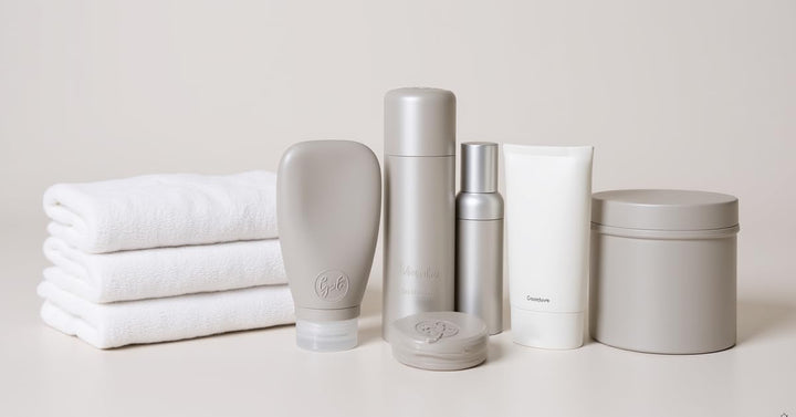 Travel Bottles for Toiletries, TSA Approved 3Oz (90Ml) Leak Proof Silicone Refillable Squeeze Travel Size Containers BPA Free for Cleansers, Lotions, Shampoo 3-Pk (Black-Gray-White)