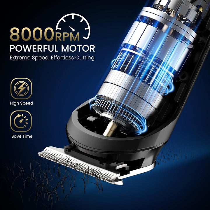 3-In-1 Beard Trimmer Kit, Men'S Electric Shaver Razor for Mustache Body Nose Facial Hair, Professional Hair Trimmer, Rechargeable Clippers, Waterproof Beard Grooming, Birthday Gifts for Men