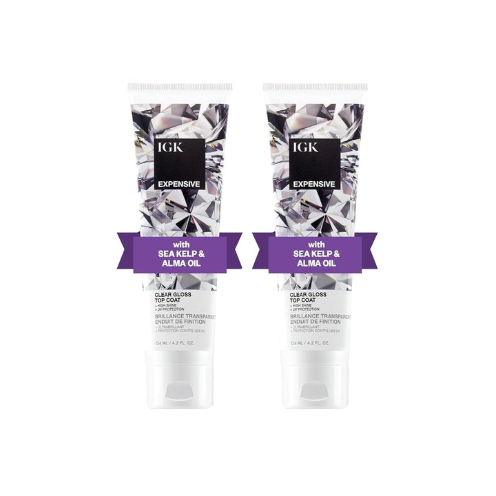 - EXPENSIVE - Clear Hair Gloss Treatment – Shine-Boosting Top Coat for Glass Hair – Hair Treatment for Smooth, Polished Finish – Clear Gloss for Hair Sheen and Silkiness - Cruelty Free 4.2Oz