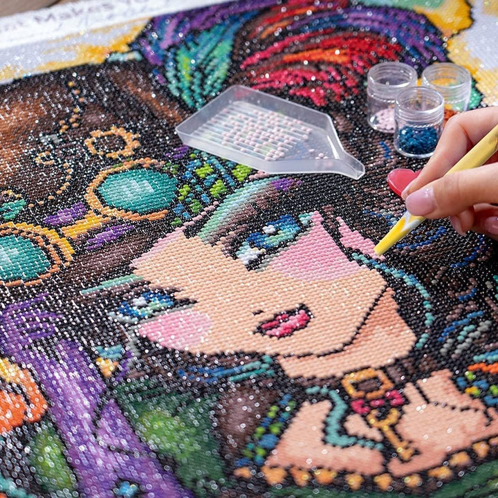 Self Adhesive Pickup Pencil for Rhinestones and Diamond Painting, 10 PCS Long Rhinestone Picker Tool Kit for Nail Art, Nail Dotting Tools for Manicure, Jewel Applicator Gem Picker Pen Tool