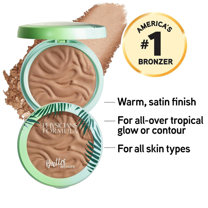 Murumuru Butter Bronzer, Moisturizing, Nourishing Blend for Silky All-Day Luminous Glow, Dermatologist Tested, Hypoallergenic, Cruelty-Free -Bronzer