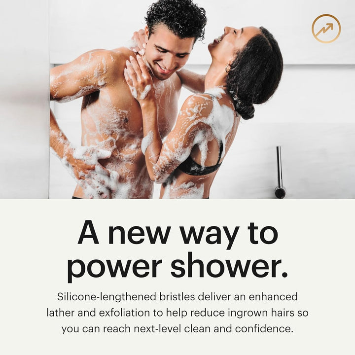 ® the Body Buffer Premium Silicone Scrubber for Nourishing, Cleaning & Exfoliating Your Skin - Lather Boosting Bristles with Ergonomic No-Slip Handle, Long-Lasting & Easy to Clean (1-Pack)