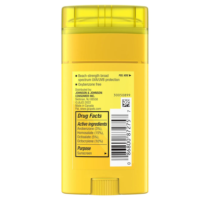 Beach Defense Sunscreen Stick SPF 50, Broad Spectrum Sun Protection for Face & Body, Water-Resistant, Non-Greasy Formula, Travel Size for Beach & Outdoor Use, 1.5 Oz (42 G)