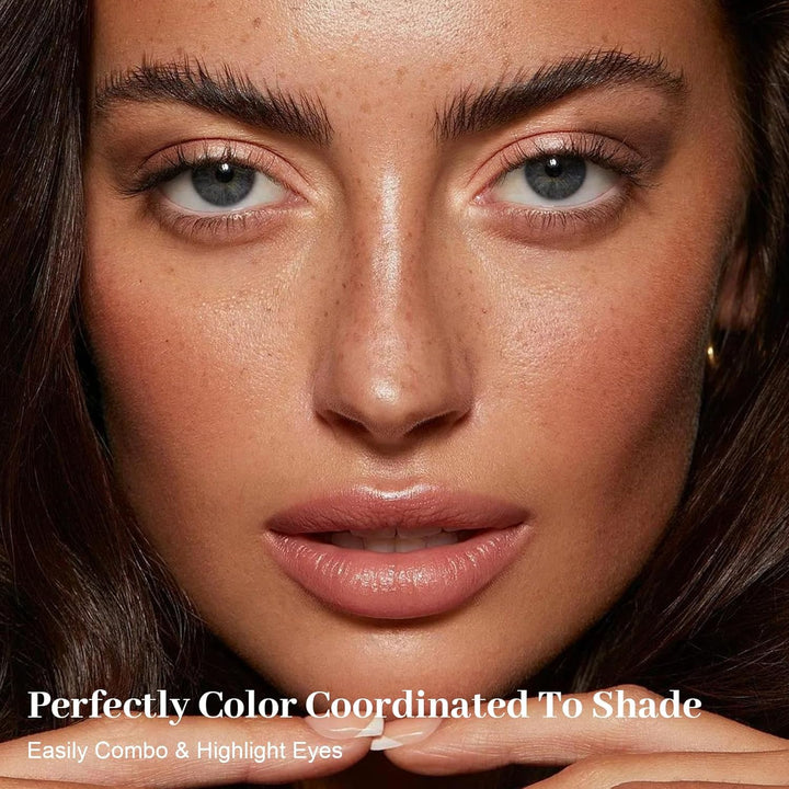 Nudes 2 Series Mini Eyeshadow Palette, Velvety Matte&Satin Finish, 6 Nude Taupe & Brown Neutral Eye Shadows, Travel Friendly Size, Vegan, Cruelty -Free