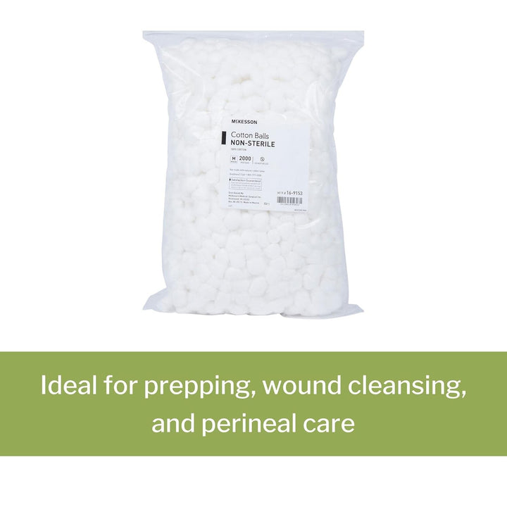 Cotton Balls [2000 Count] Bulk, 100% Pure Cotton Balls for Face, Nail Polish Remover, Makeup, Medium