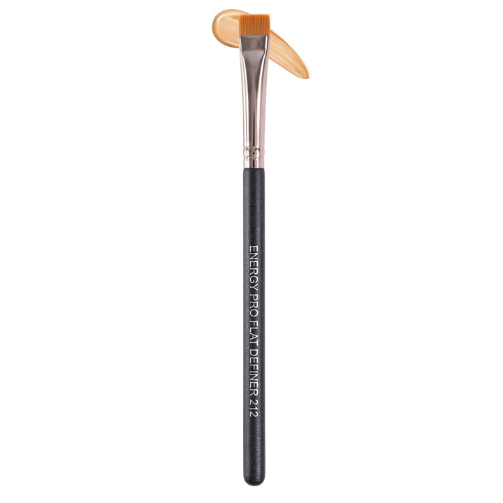 Concealer Brush under Eye Mini Angled Flat Top Kabuki Nose Contour Brush for Concealing Blending Setting Buffing with Powder Liquid Cream Cosmetic Pro Small Makeup Foundation Brushes 270