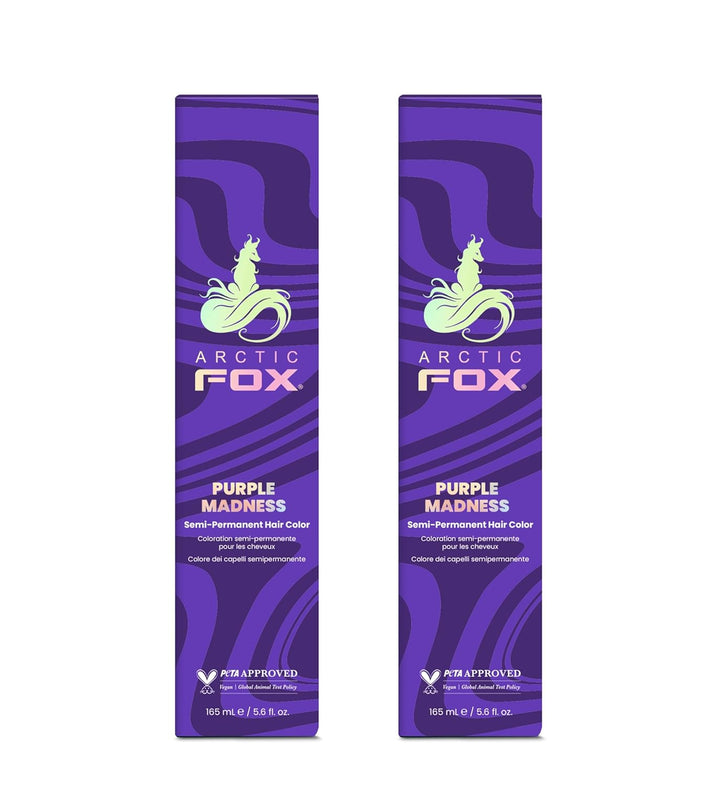 Vegan and Cruelty-Free Semi-Permanent Hair Color Dye (8 Fl Oz, PURPLE AF)
