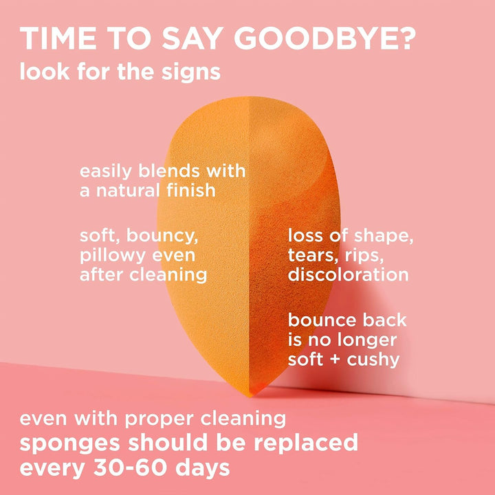 Miracle Complexion Makeup Sponge, 4-Pack Beauty Blender for Liquid & Cream Foundation, Streak-Free Coverage, Latex-Free, Vegan & Cruelty-Free