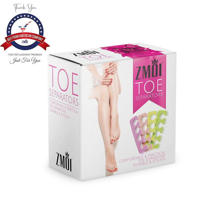 Toe Separators Set - 24 Pieces Premium Pedicure Tool Kit Super Soft & Durable Two Tone