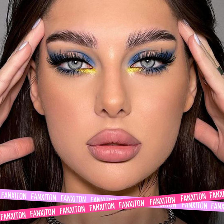 DIY Lash Extension Kit Volume Lash Clusters 40D+50D D Curvature Individual Lashes Lash Clusters Kit Thick Eyelash Extension Kit 280 Pcs Thin Band Cluster Lashes Lash Bond and Seal Tweezers