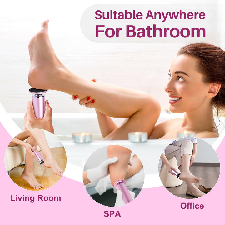 Electric Foot Callus Remover: Adjustable Speed Foot File for Cracked Heels - Working Women'S Summer Pedicure Tool with 60Pcs Sandpaper Discs - Dead Skin Remover for Dry Feet At-Home