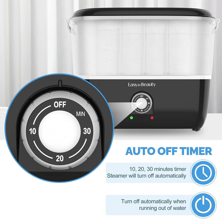 Hot Towel Warmer for Facials, Holds 16 Small Towels, 5L Portable Towel Steamer with Quickly Heating in 1-5 Mins, Auto off Timer Foldable Towel Warmers for Spa, Barber, Manicures, Massage