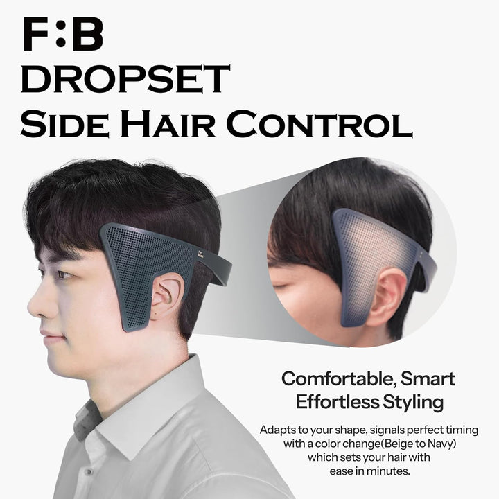 Dropset, Men'S Side Hair Press Tools for down Perm with Air Hole Patent Technology, Scalp Care & Protection, Men'S Hair Styler & Straightener for Grooming - Fast & Easy Styling