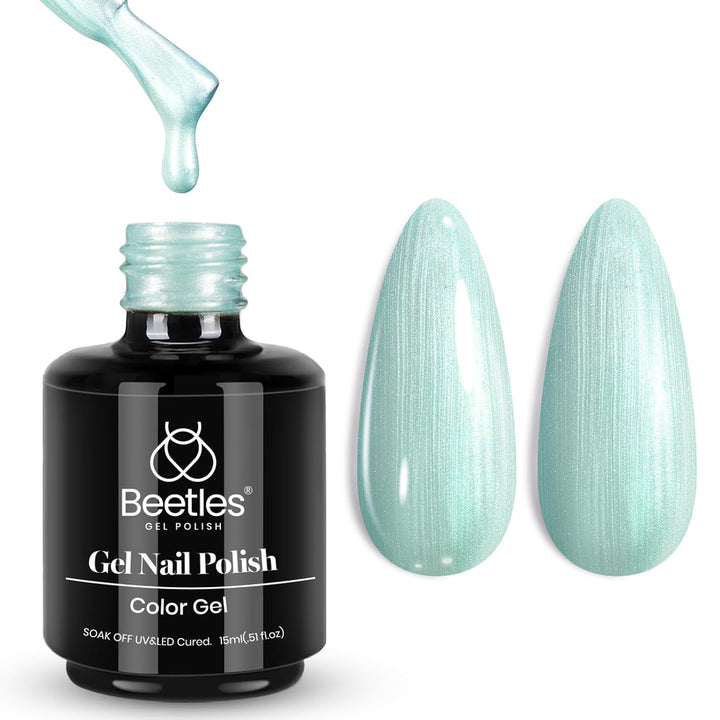 Beetles White Gel Nail Polish Black Gel Polish Kit 2 Pcs 15Ml Black and White Polish French Nails Soak off Led Nails Art Manicure Salon Diy at Home